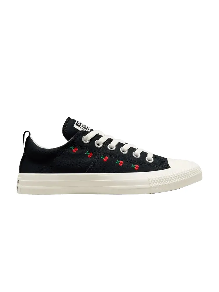 Кроссовки Converse Wmns Chuck Taylor All Star Madison Low 'Embroidered Cherries' — изображение 1 из 1, черный/красный/зеленый