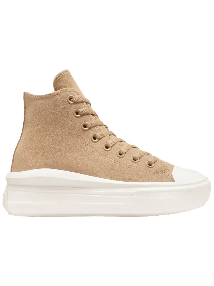 Кроссовки Converse Wmns Chuck Taylor All Star Move Platform High 'Colorful Suede - Coffee Rum' — изображение 1 из 1, загар