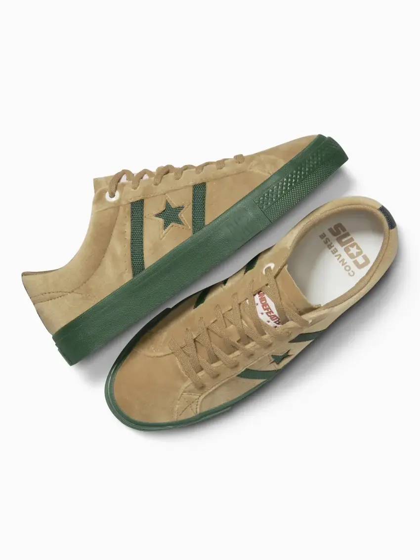 Кроссовки унисекс Converse x Undefeated One Star Academy Pro — изображение 2 из 15, бежевый/зеленый