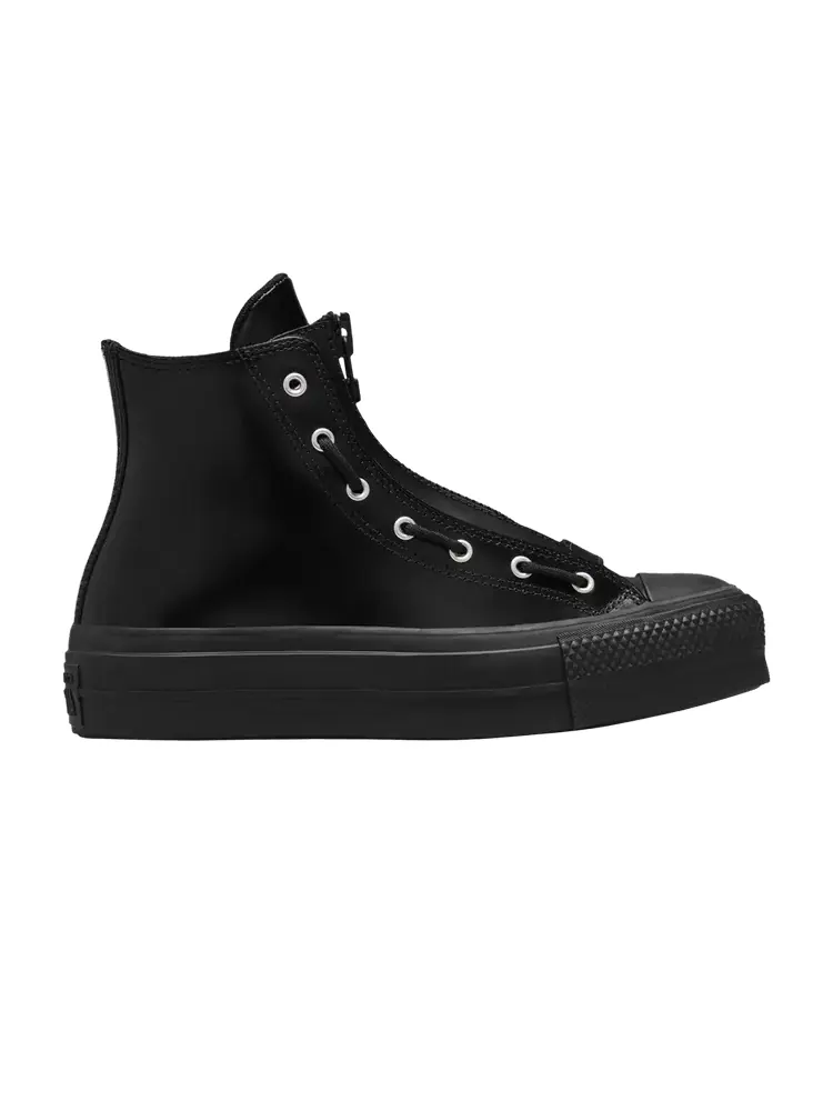 Кроссовки Wmns Chuck Taylor All Star Lift Platform Leather High 'Total Eclipse' — изображение 1 из 1, полное затмение