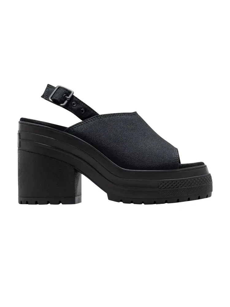 Кроссовки Wmns Chuck 70 De Luxe Heel Platform Sandal 'Triple Black' — изображение 1 из 1, черный