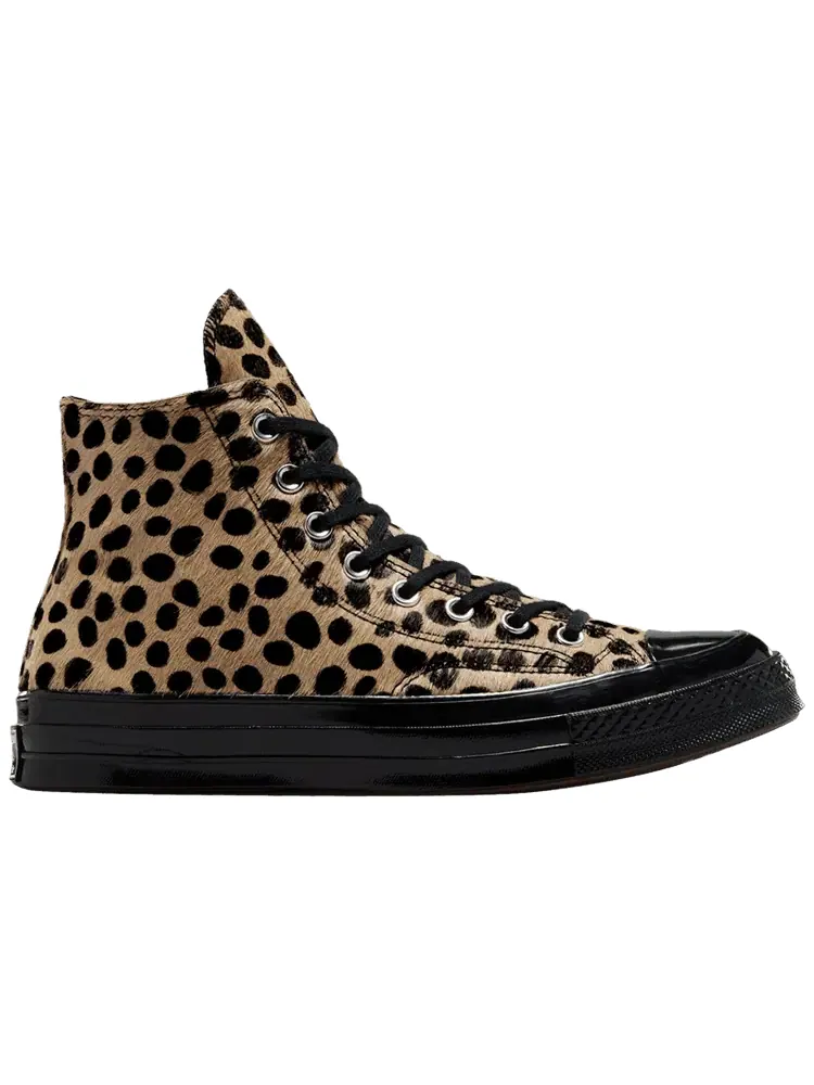 Кроссовки Converse Chuck 70 High 'Leopard Pony Hair' — изображение 1 из 1, загар