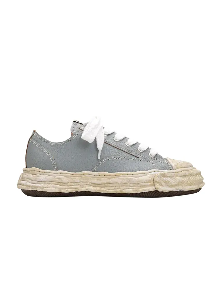 Кроссовки Maison Mihara Yasuhiro Peterson Low 'Cracking Leather - Grey' — серый
