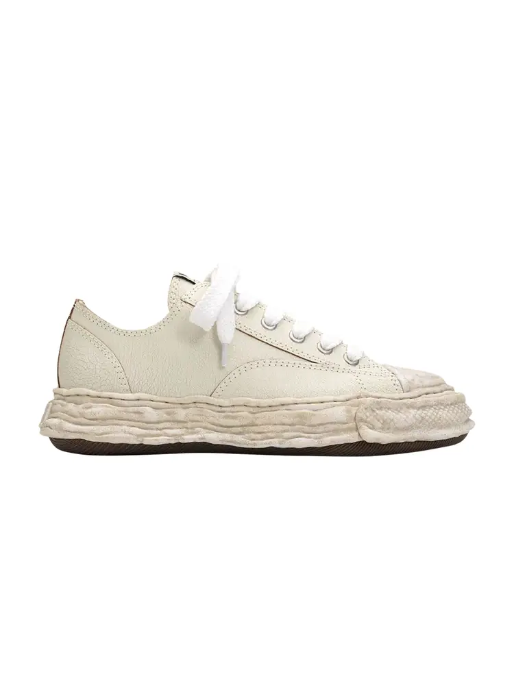 Кроссовки Maison Mihara Yasuhiro Peterson Low 'Cracking Leather - White' — белый