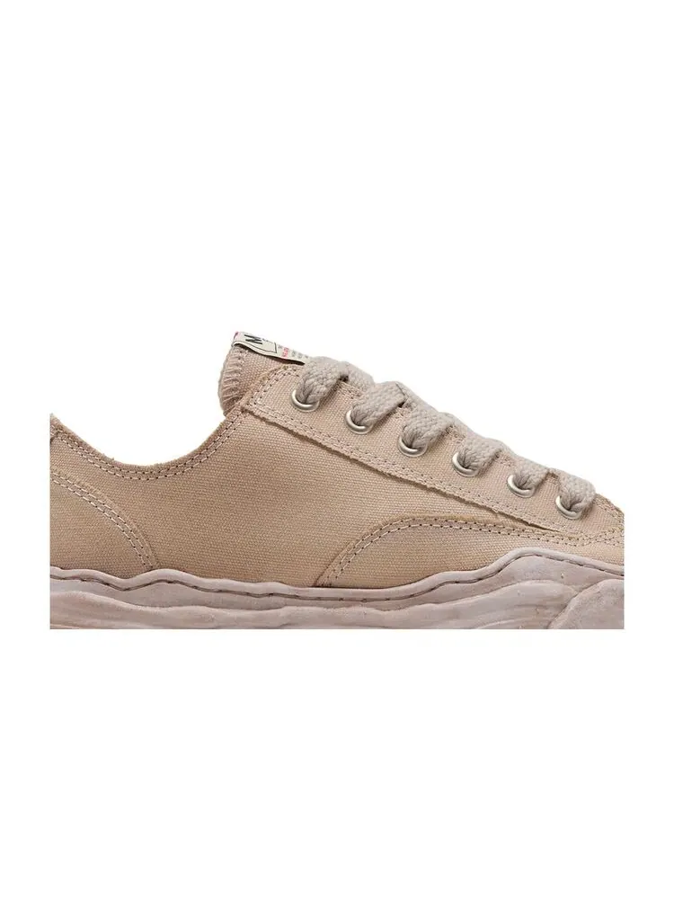 Кроссовки Maison Mihara Yasuhiro Hank OG Sole Overdyed Canvas Low Brown — изображение 2 из 6, коричневый