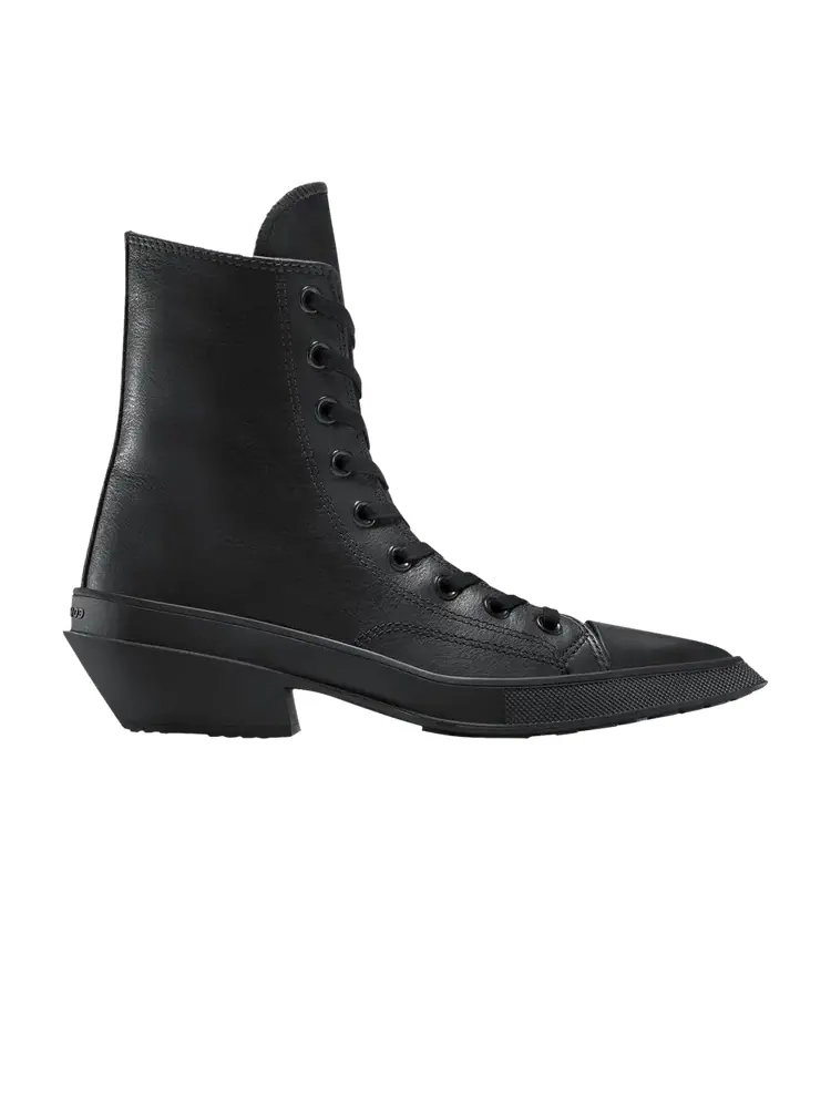 Кроссовки Converse Wmns Chuck 70 De Luxe Pointed Leather High — изображение 1 из 1, черный