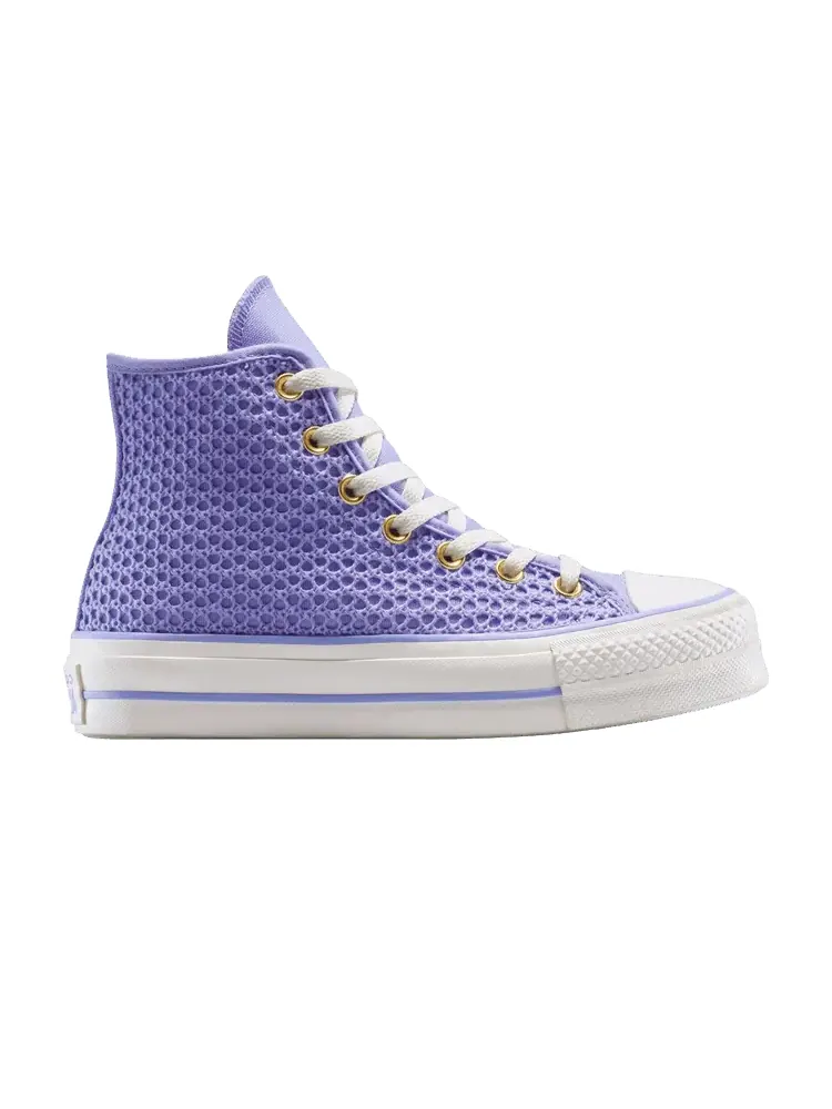 Кроссовки Wmns Chuck Taylor All Star Lift Platform Knit High 'Violet Heat' — изображение 1 из 1, фиолетовый