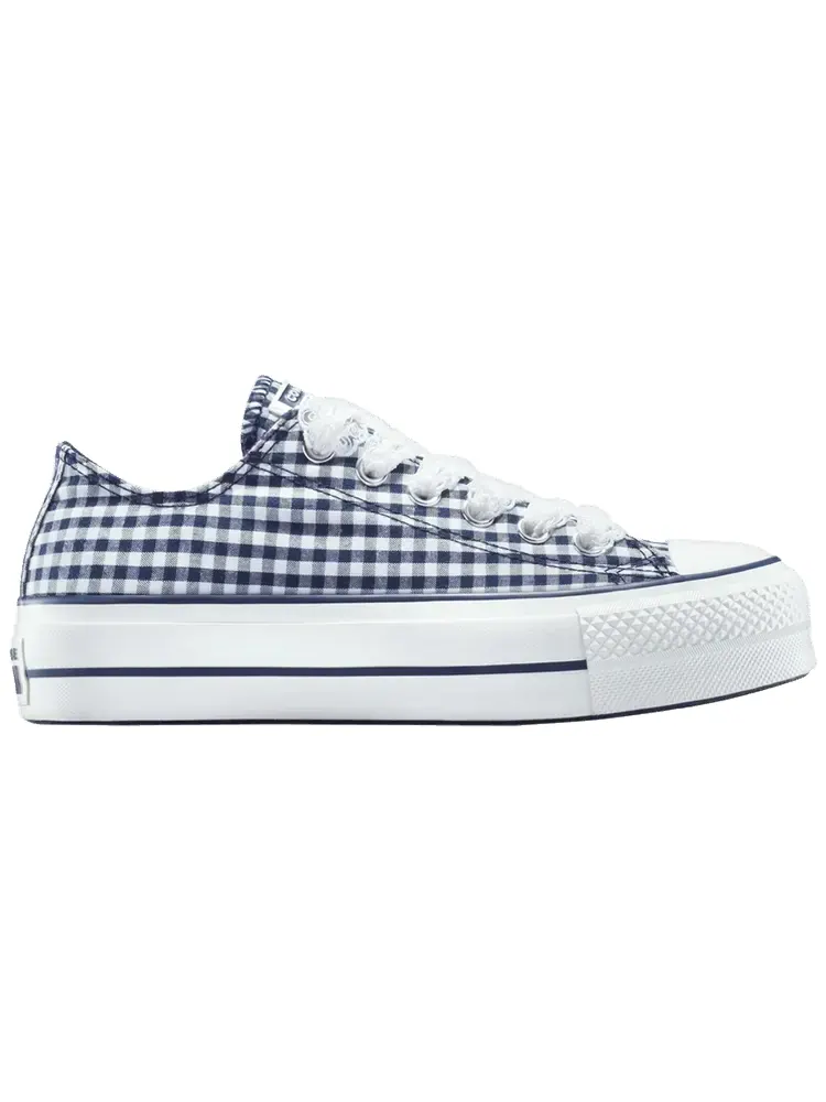 Кроссовки Converse Wmns Chuck Taylor All Star Lift Platform Low 'Gingham' — изображение 1 из 1, гобелен