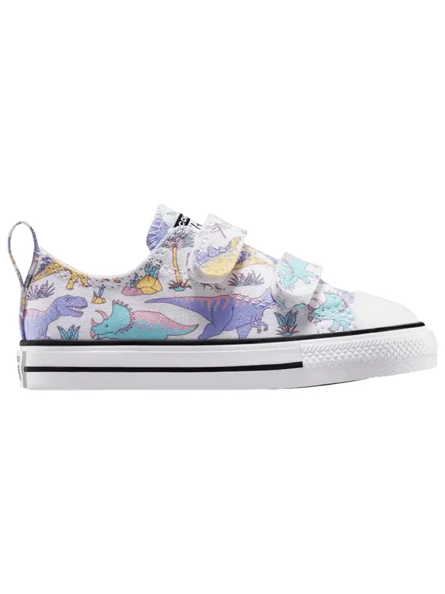 Кроссовки Converse Chuck Taylor All Star EasyOn Low TD 'Dino Party - White Ultraviolet' — изображение 1 из 1, белый