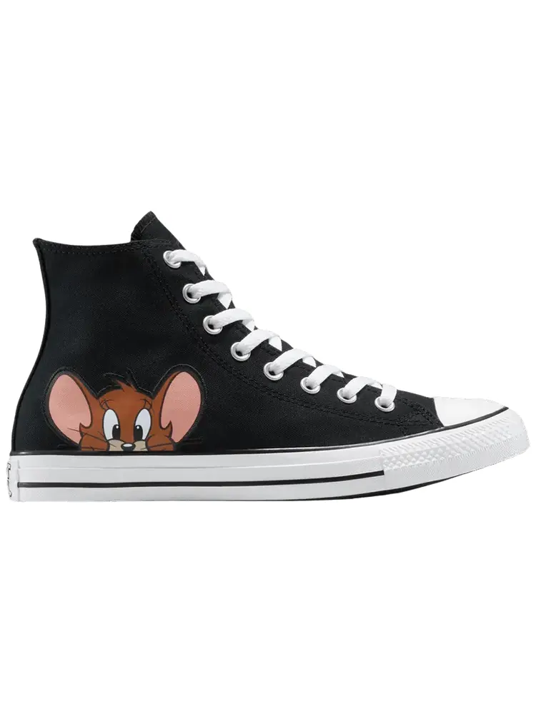 Кроссовки Converse Tom & Jerry x Chuck Taylor All Star High 'Black' — изображение 1 из 1, черный