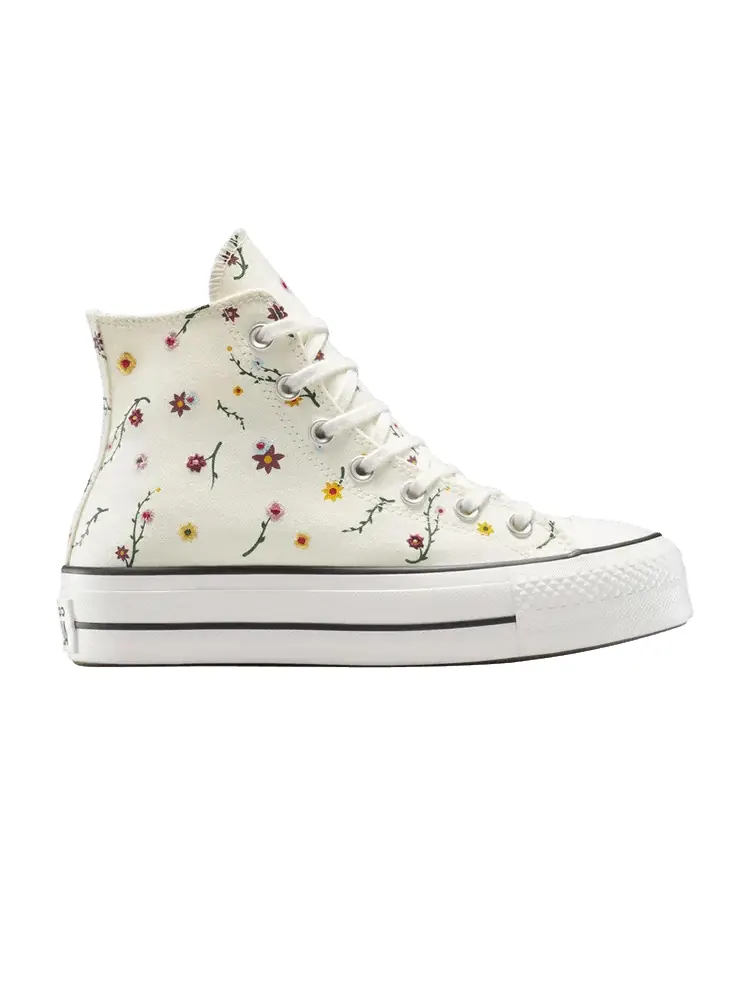 Кроссовки Converse Wmns Chuck Taylor All Star Lift Platform High 'Embroidered Blooms' — изображение 1 из 1