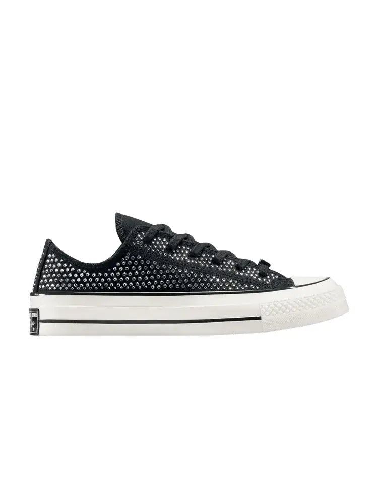 Кроссовки Swarovski x Chuck 70 Low 'Black' — изображение 1 из 1, черный
