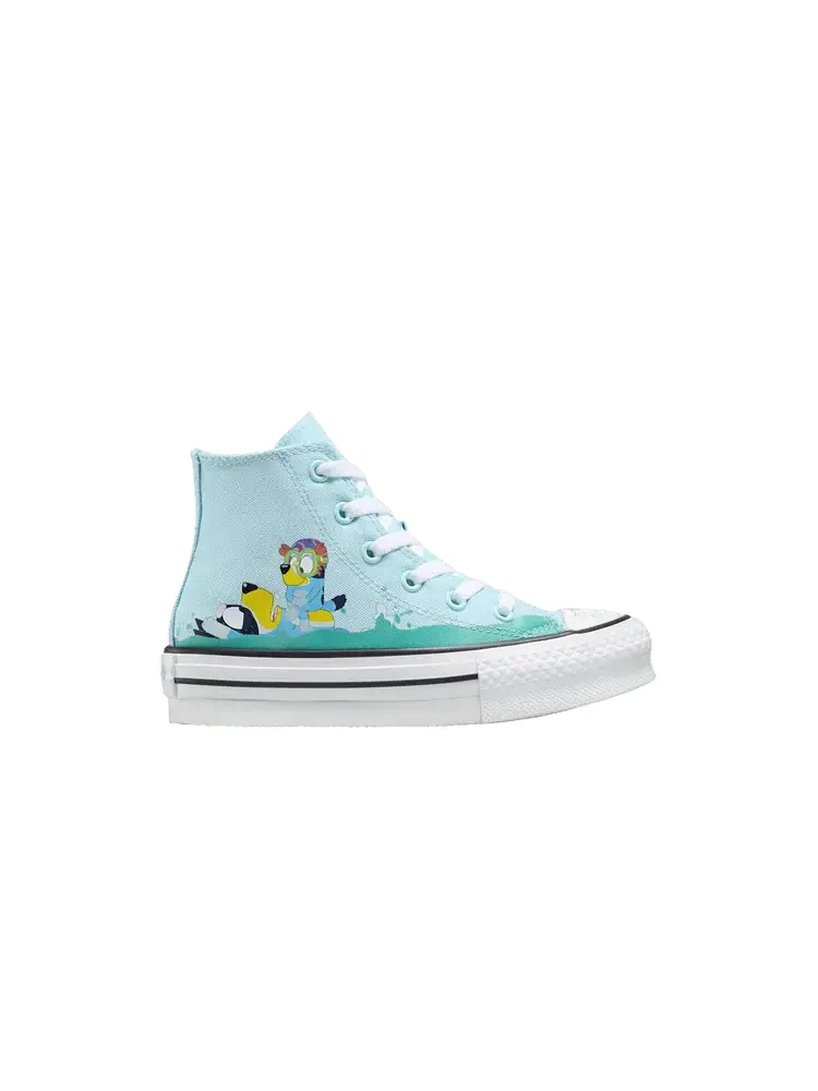 Кроссовки Converse Bluey x Chuck Taylor All Star EVA Lift Platform High TD, Bluey & Bingo — изображение 1 из 1, синий