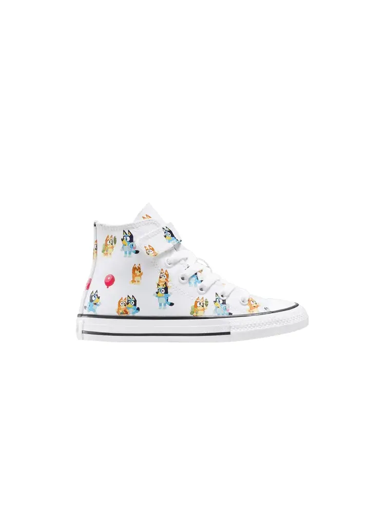 Кроссовки Converse Bluey x Chuck Taylor All Star EasyOn High TD, Allover Bluey & Bingo — изображение 1 из 1, белый
