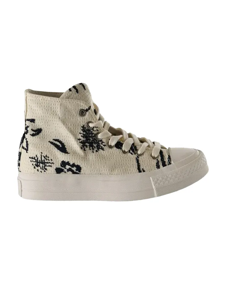 Кроссовки Converse Chuck Taylor All Star FS High, Plant Patterns — изображение 1 из 1, белый