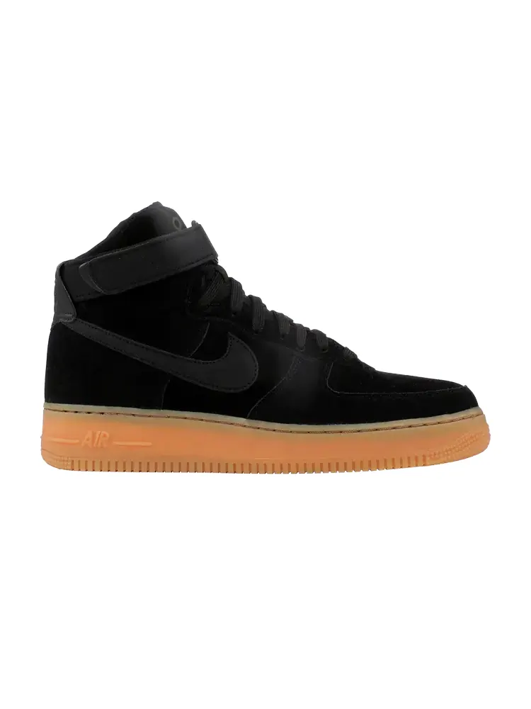 Кроссовки Nike Air Force 1 High 07 LV8 Suede 'Black Gum' — изображение 1 из 1, черный