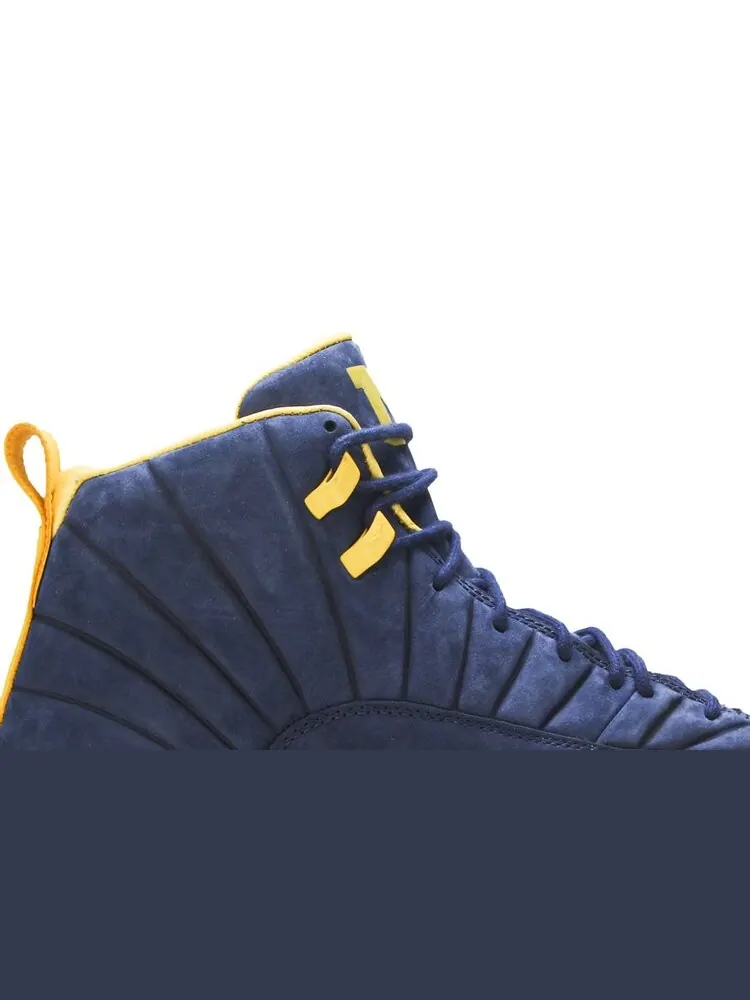 Кроссовки Air Jordan PSNY x Air Jordan 12 Retro 'Michigan Wolverines' PE — изображение 2 из 4, синий
