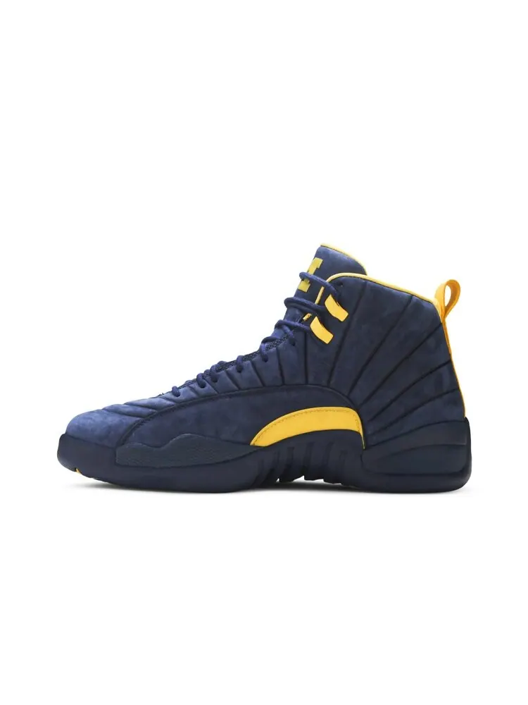 Кроссовки Air Jordan PSNY x Air Jordan 12 Retro 'Michigan Wolverines' PE — изображение 3 из 4, синий