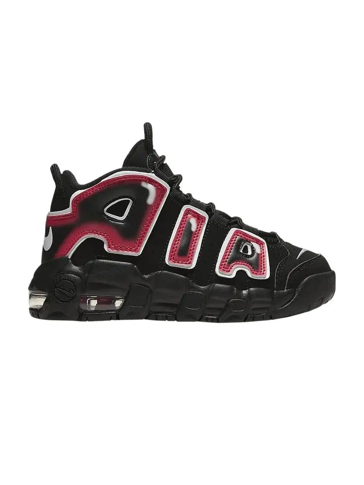 Кроссовки Nike Air More Uptempo PS 'Laser Crimson' — изображение 1 из 1, черный/белый