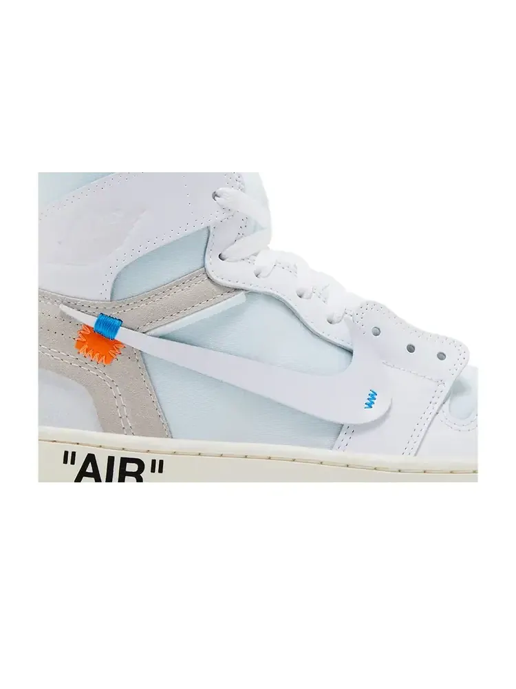 Кроссовки Virgil Abloh Archive x Air Jordan 1 Retro High OG 'Alaska' — изображение 2 из 10, белый