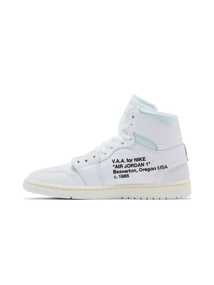 Кроссовки Virgil Abloh Archive x Air Jordan 1 Retro High OG 'Alaska' — изображение 3 из 10, белый