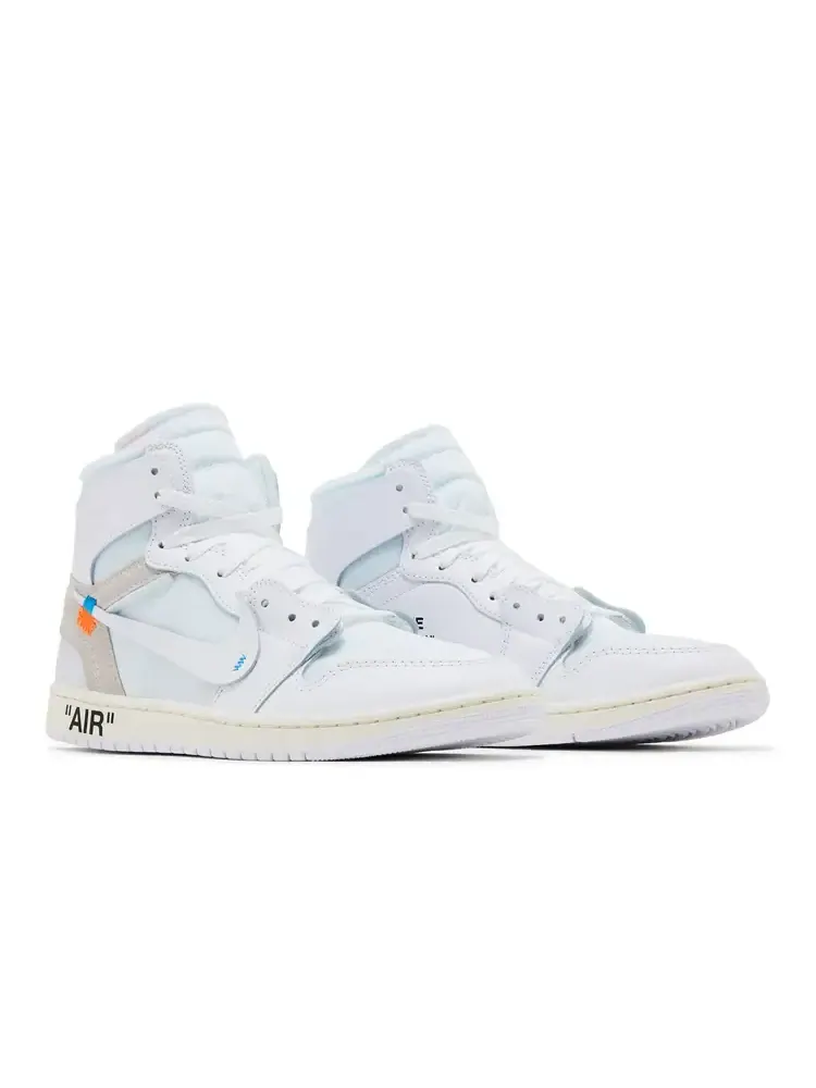 Кроссовки Virgil Abloh Archive x Air Jordan 1 Retro High OG 'Alaska' — изображение 8 из 10, белый