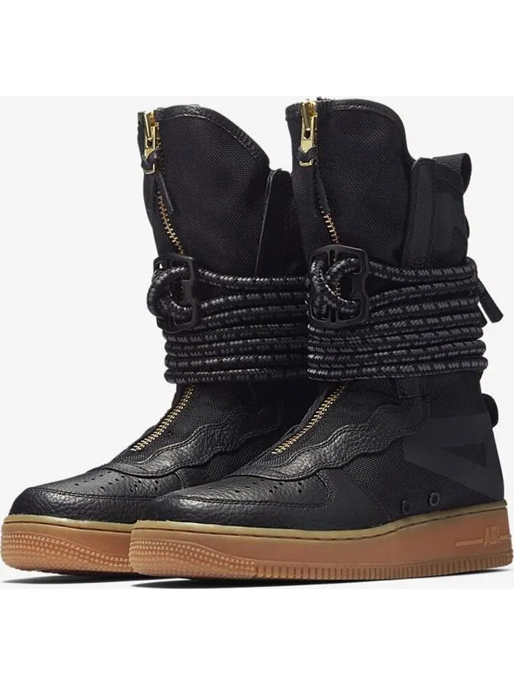 Кроссовки Nike Wmns SF Air Force 1 High 'Black Gum' — изображение 2 из 6, черный