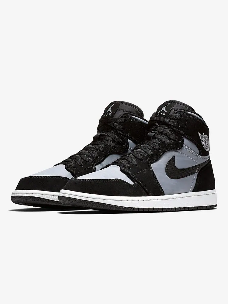 Кроссовки Air Jordan 1 Retro High Premium 'Wolf Grey' — изображение 2 из 4, черный