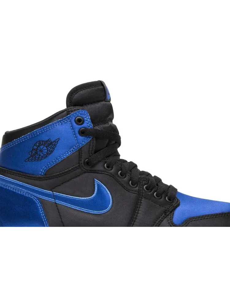 Кроссовки Air Jordan 1 Retro OG BG EP Satin Royal — изображение 2 из 8, черный