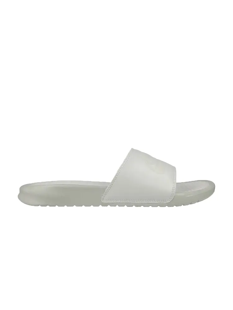 Кроссовки Nike Wmns Benassi JDI Metallic QS 'Metallic Summit White' — изображение 1 из 1, белый
