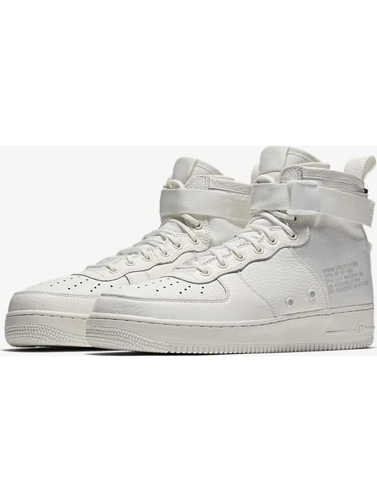 Кроссовки Nike SF Air Force 1 Mid 'Triple Ivory' — изображение 2 из 7, белый
