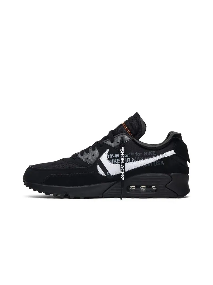 Кроссовки Nike Air Max 90 x Off-White 'Black' — изображение 3 из 4, черный