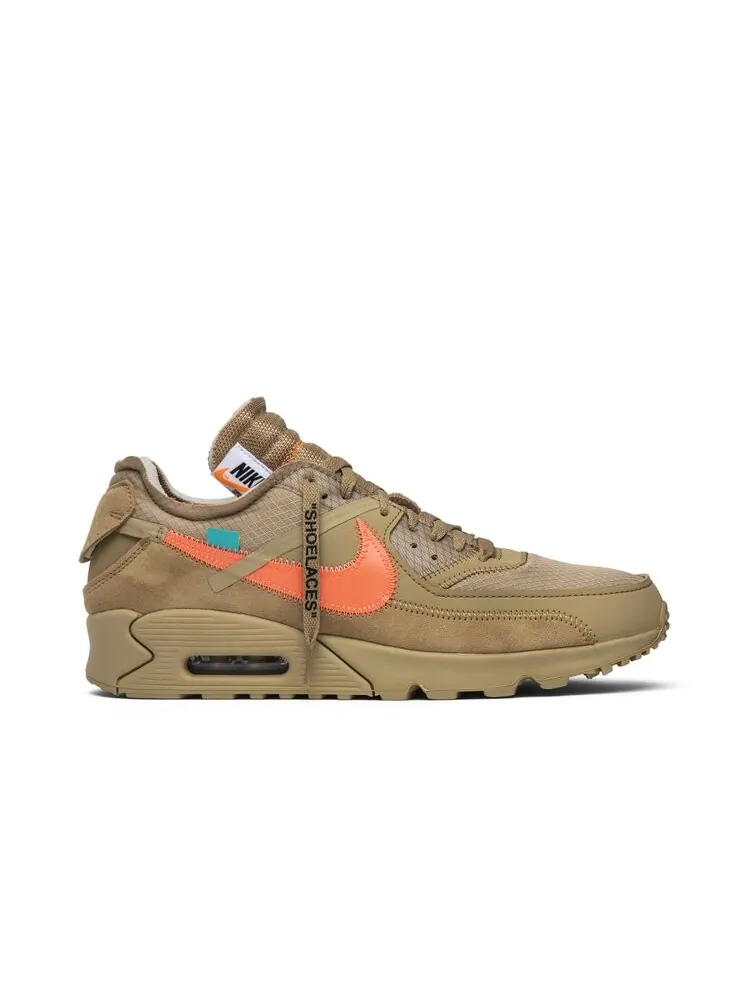 Кроссовки Nike Off-White x Air Max 90 'Desert Ore' — изображение 1 из 4, загар