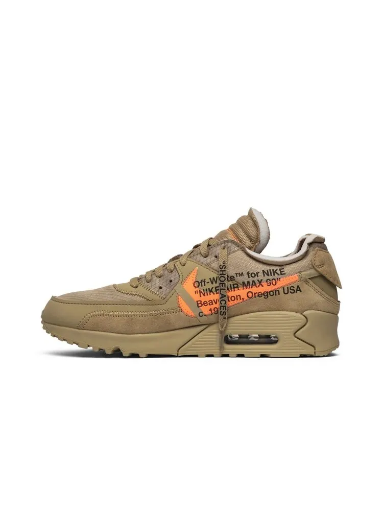 Кроссовки Nike Off-White x Air Max 90 'Desert Ore' — изображение 3 из 4, загар