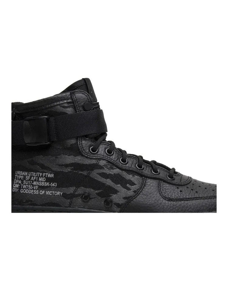 Кроссовки Nike SF Air Force 1 Mid 'Tiger Camo' — изображение 3 из 9, черный/черный-хаки