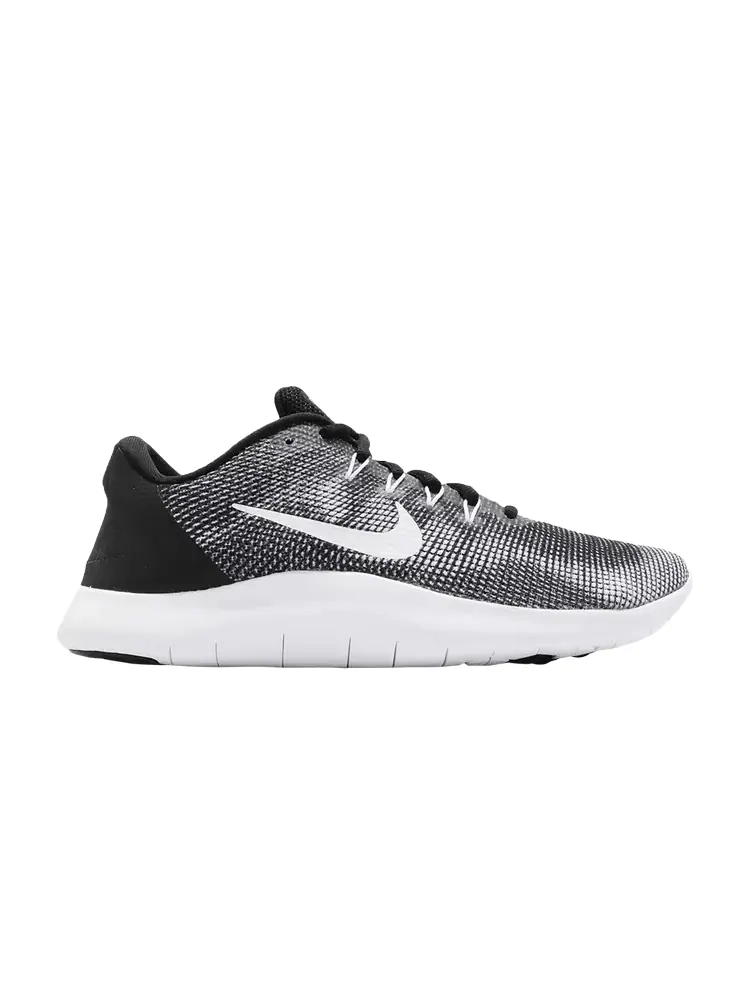 Кроссовки Nike Flex 2018 RN 'Black White' — изображение 1 из 1, черный