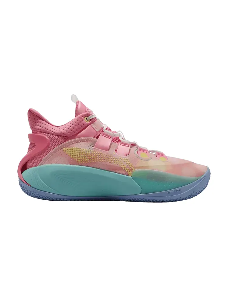 Кроссовки Li-Ning Sonic 9 Low Geranium Pink Turquoise — изображение 1 из 1, розовый