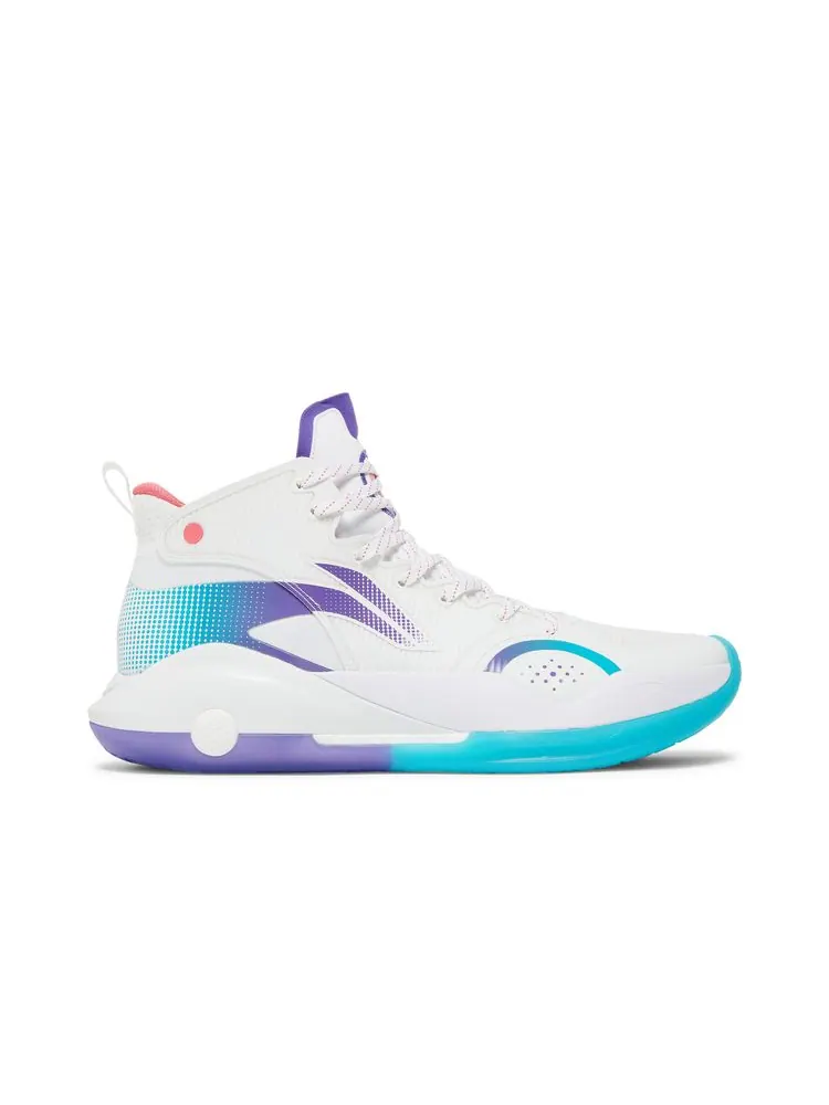 Кроссовки Yushuai 15 'White Purple Turquoise' — изображение 1 из 8, белый фиолетовый