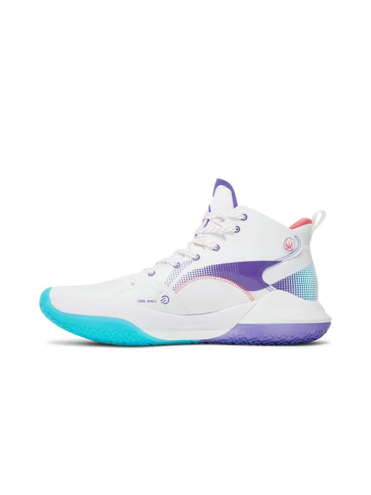 Кроссовки Yushuai 15 'White Purple Turquoise' — изображение 3 из 8, белый фиолетовый