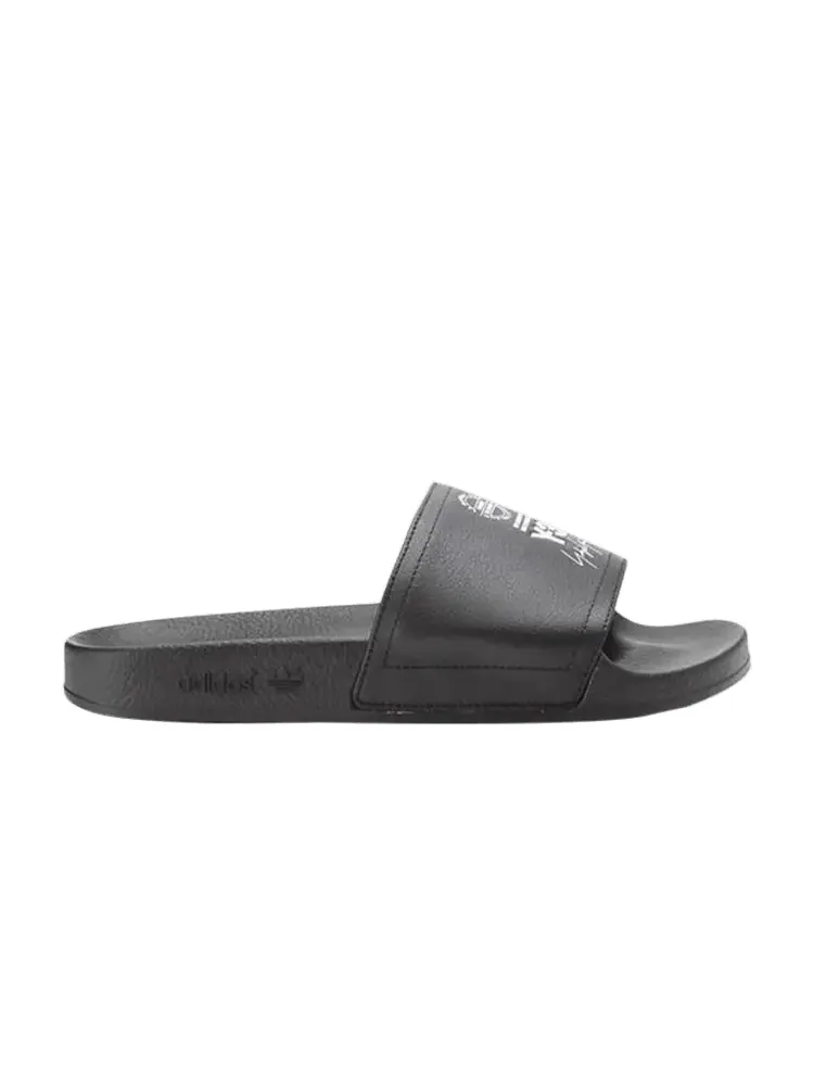 Сандалии adidas Y-3 Adilette Slide 'Black' — изображение 1 из 1, черный/белый