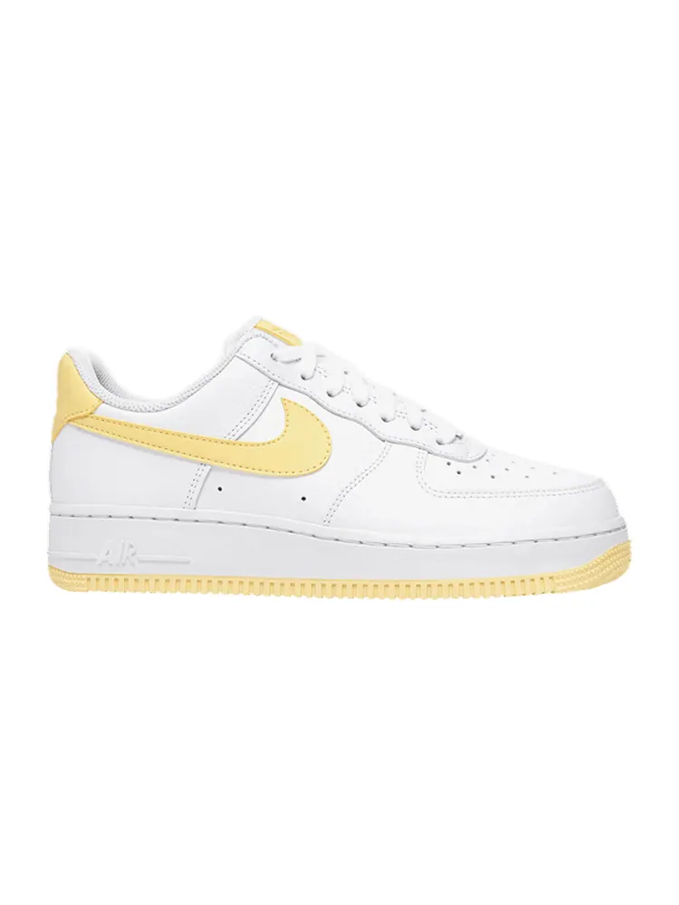 Кроссовки Nike Wmns Air Force 1 Low '07 'Bicycle Yellow' — изображение 1 из 1, белый/желтый/белый