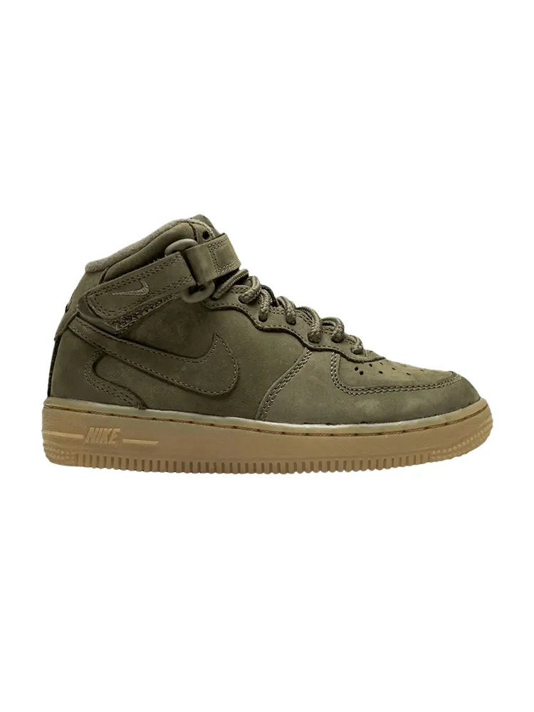Кроссовки Nike Air Force 1 Mid WB PS 'Medium Olive Gum' — изображение 1 из 1, оливковый/оливковый