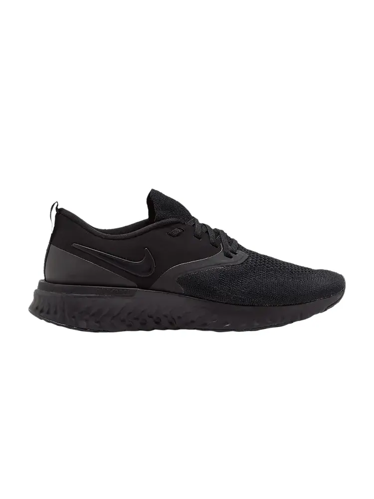 Кроссовки Nike Wmns Odyssey React Flyknit 2 'Triple Black' — изображение 1 из 1, черный/черный/черный