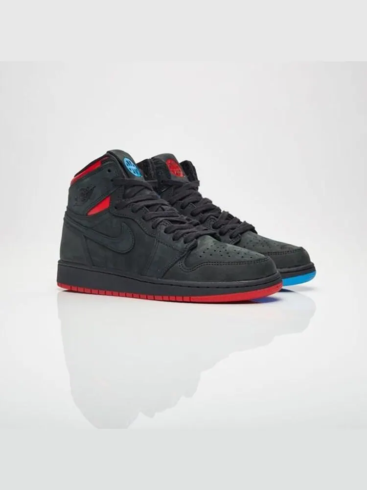 Кроссовки Air Jordan 1 Retro High OG BG Quai 54 — изображение 2 из 8, черный