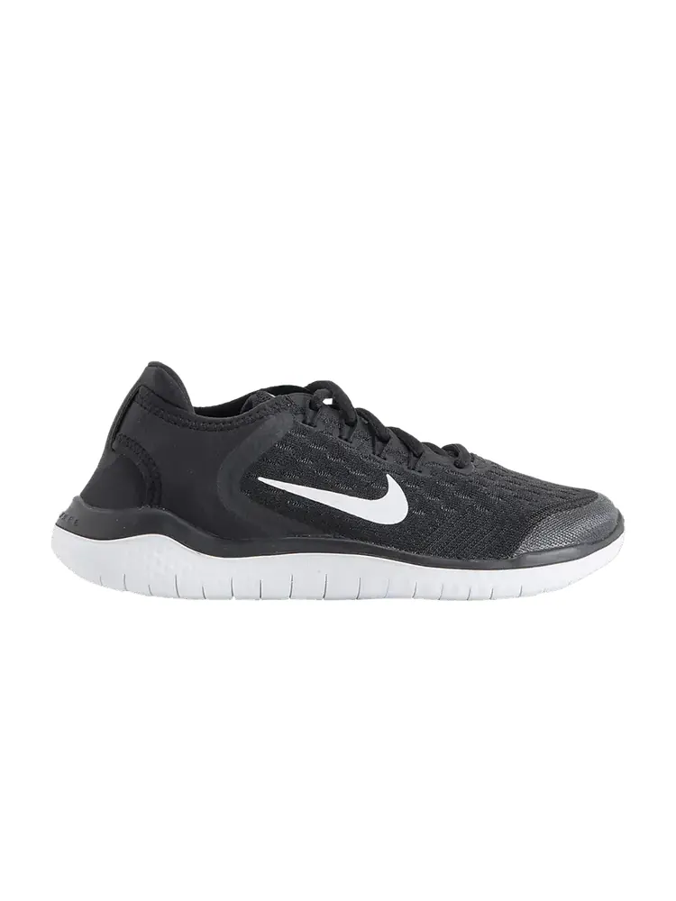 Кроссовки Nike Free RN 2018 GS 'Black White' — изображение 1 из 1, черный/белый
