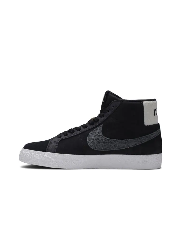 Кроссовки Nike Gnarhunters x Zoom Blazer Mid SB 'Black' — изображение 3 из 4, черный