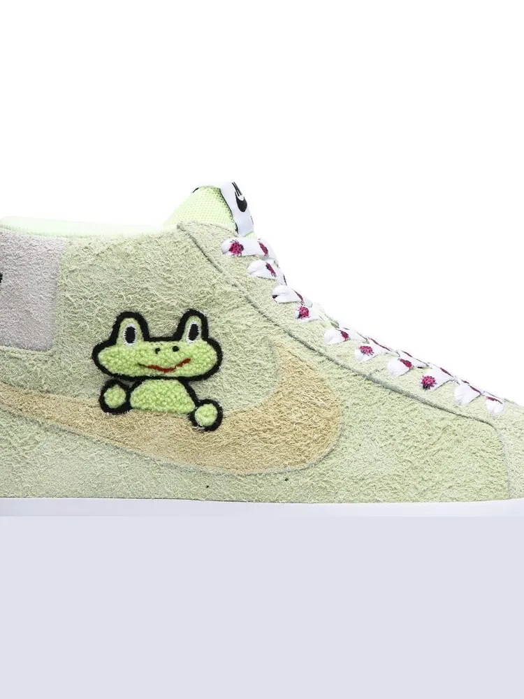Кроссовки Nike Frog Skateboards x Blazer Mid SB QS 'Frog Skateboards' — изображение 2 из 8, зеленый