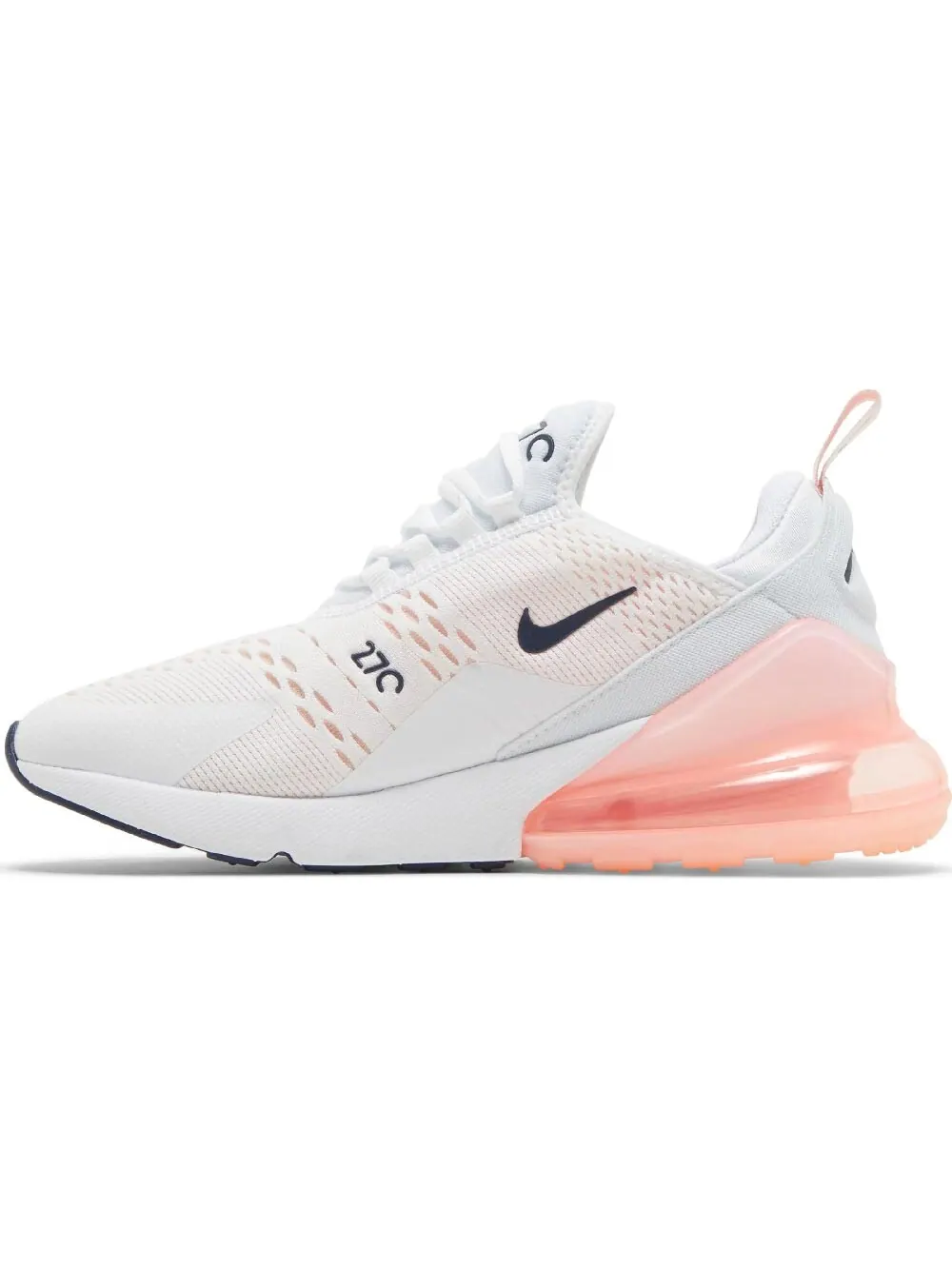 Кроссовки Nike Wmns Air Max 270 White Bleached Coral — изображение 1 из 5, белый/коралловый