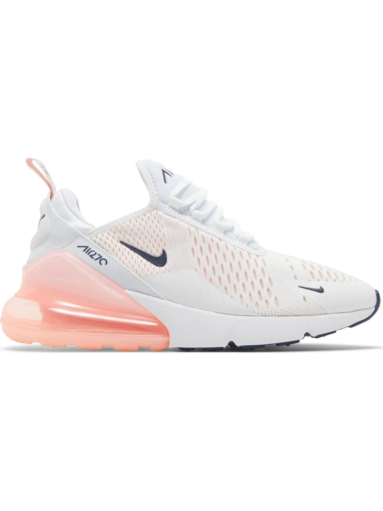 Кроссовки Nike Wmns Air Max 270 White Bleached Coral — изображение 2 из 5, белый/коралловый