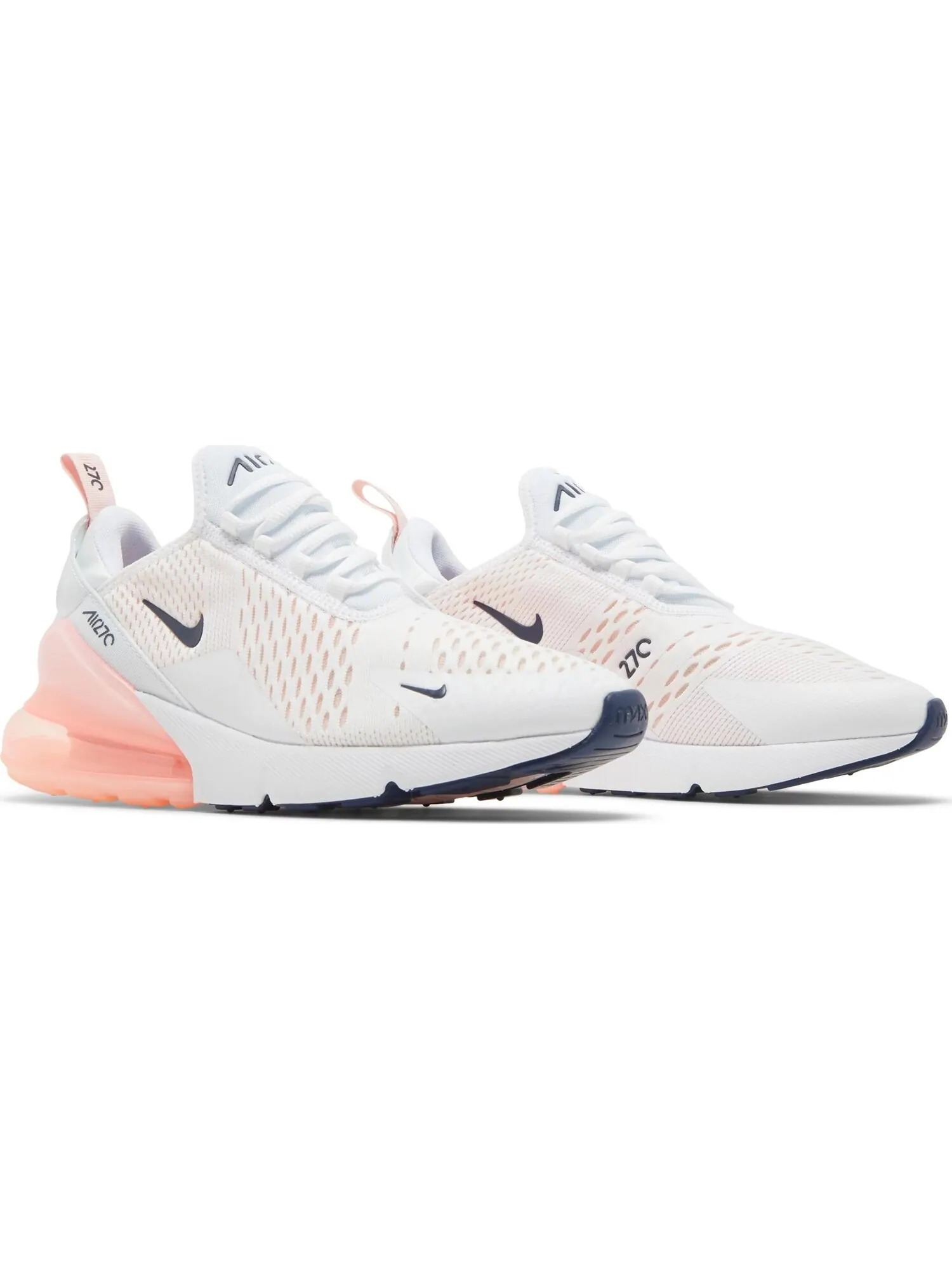 Кроссовки Nike Wmns Air Max 270 White Bleached Coral — изображение 5 из 5, белый/коралловый
